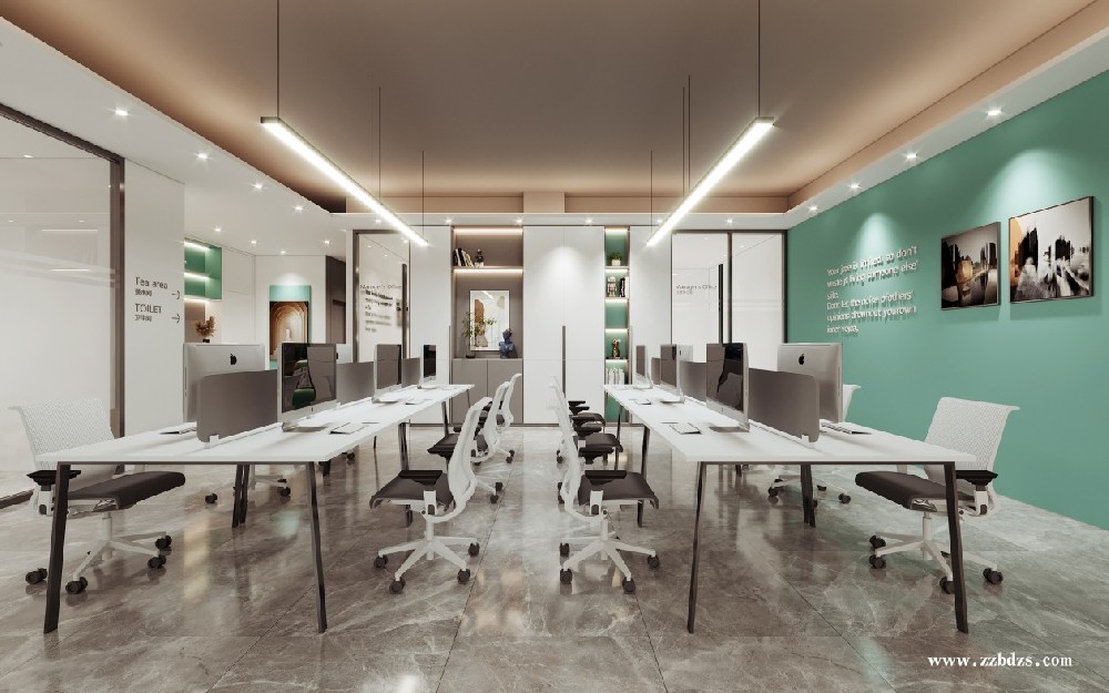 350平现代科技写字楼办公室装修设计