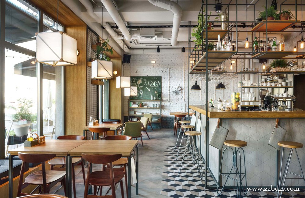 郑州餐厅设计图效果图中不同空间形式运用